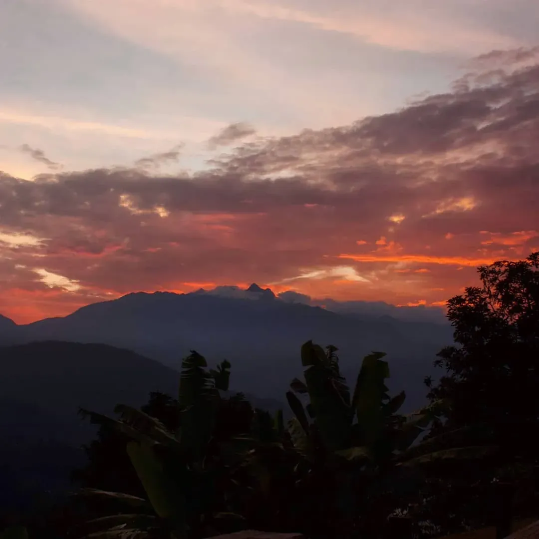Atardecer sobre Jardín visto desde el mirador del Cristo Rey